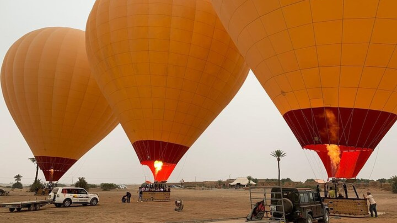 Flight over Marrakech
