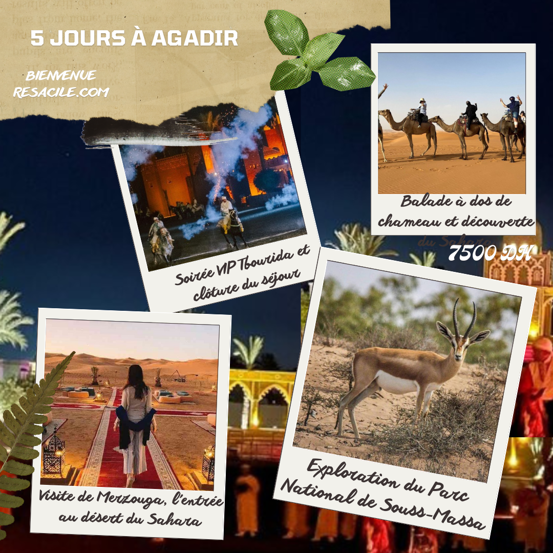 Agadir : Aventures Sahariennes et Expérience Culturelle VIP